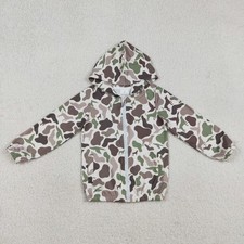 Toddler Girls or Boys Hunting Dog Duck Camouflage Long Sleeve Hoodie Jacket