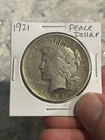 1921 Fine High Relief Peace Silver Dollar! Better/Key Date! Rare***
