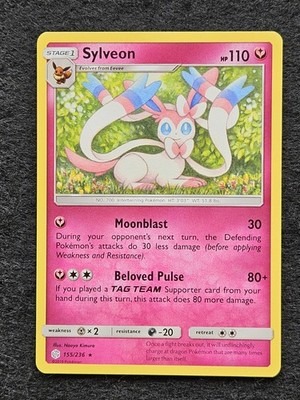 Sylveon 155/236 Regular Rare Pokémon Sun&Moon Cosmic Eclipse