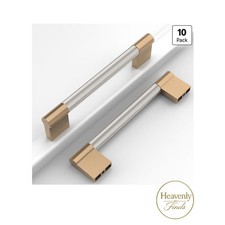 Cabinet Pulls 5in 10 Pack Champagne Bronze Nickel Knurled Drawer Handles New