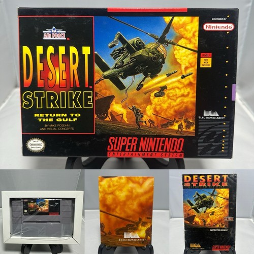Desert Strike Return To The Gulf Super Nintendo SNES Complete w/ All Inserts CIB