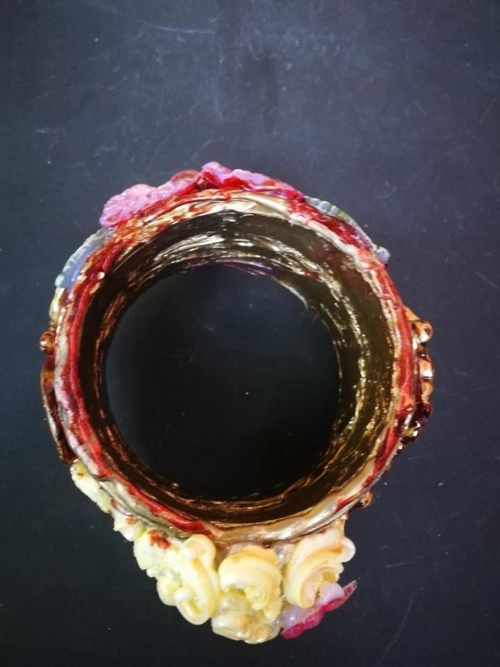 Brazalete Brazalete Joyería de la Suerte Mujer Elegante Lujo Moda Muñeca Cabeza Flor Foto 4 de 4