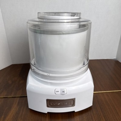 Cuisinart Ice Cream Maker Unisex OS White Excellent ICE-20 Frozen Yogurt Sorbet