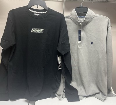 Men s Size M Clothing Bundle NWT HAWK Long Sleeve Shirt & IZOD Quarter Zip