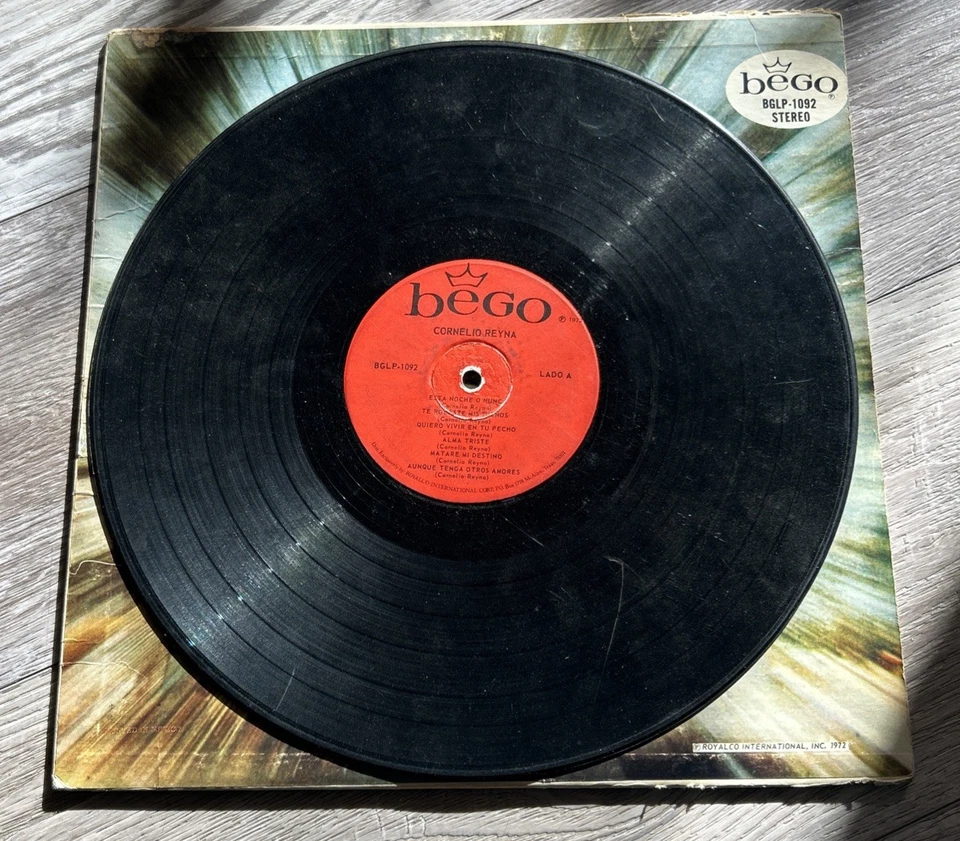 Rare CORNELIO REYNA Vol. IV 1972 Bego #BGLP 1092 Ranchera NORTENO Mexicana LP Foto 4 de 4