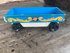 Fisher Price Circus Train Vintage Blue Lion Car Flat Animal Car 1970s