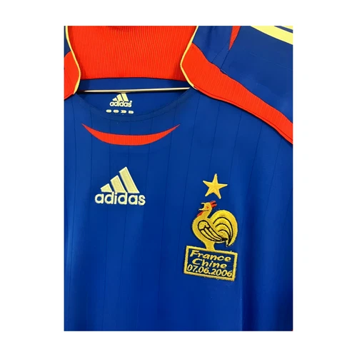 France 2006 Makelele #6 Player Issue Jersey adidas Long Sleeve Shirt vs China - Picture 3 of 6