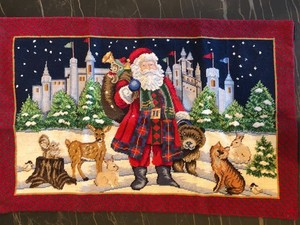 23 x 35" Needlepoint Christmas Tapestry/Mat