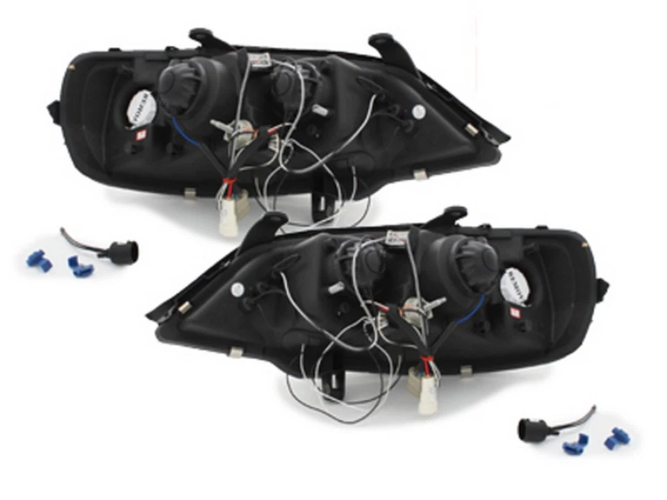 Frontlykter for Opel ASTRA G 98-04 Angel Eyes Black Gratis frakt LPOP18WN XINO U - Image 2 of 4