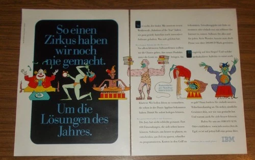 Seltene Werbung IBM - So einen Zirkus haben wir noch nie gemacht 1997