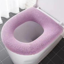 Thicken Toilet Seat Cover Mat Winter Warm Soft Washable Closestool Mat Seat Case