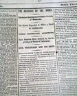 BATTLE OF VALVERDE New Mexico Campaign w/ Kit Carson 1862 Civil War Original
