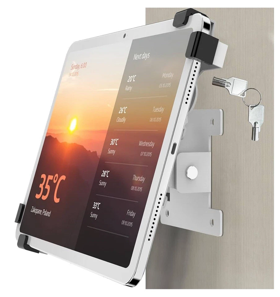 Anti-Theft Tablet Wall Mount, Heavy Duty Articulating Wall Mount Tablet Stand - Image 2 of 4