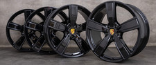 Original 22 Porsche Cayenne Coupe Oem Turbo Gts Wheels Black Rims 9y3 3875-obo Original 22 Porsche Cayenne Coupe Oem Turbo Gts Wheels Black Rims 9y3 3875-obo