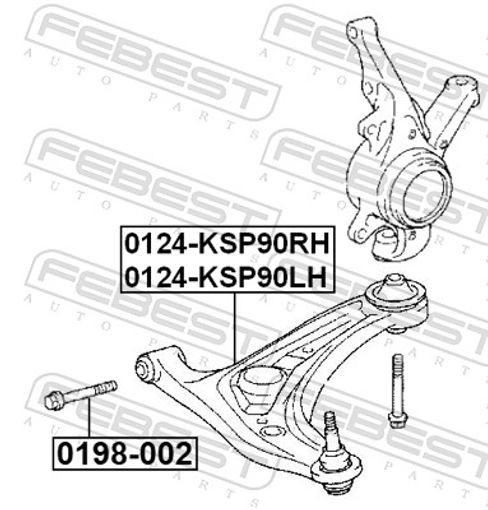 Fits FEBEST 0198-002 BOLT