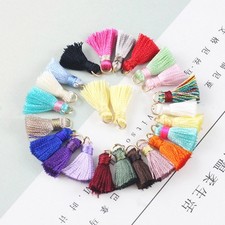 20 Pcs Mini Tassels With Rings For Jewelry Making Necklace Earrings