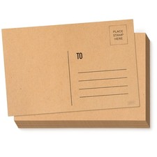 Sweetzer & Orange Blank Postcards for Mailing. 60 Kraft 4x6 inches,