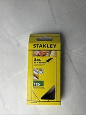 Image of Stanley 3pc 13x455mm 120 Grit (Medium) Sanding Belts STA33381