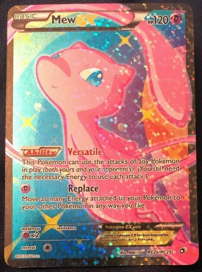 ULTRA RARE Mew EX RC24/RC25 Pokemon Radiant Collection Legendary Treasures - MP
