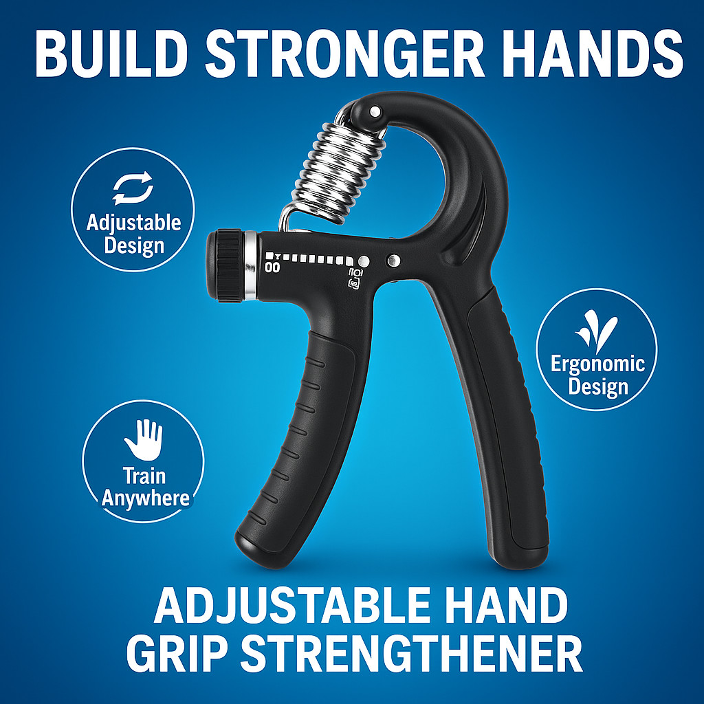 Adjustable Hand Grip Strengthener 22-132lbs Forearm Wrist Trainer for Exercise