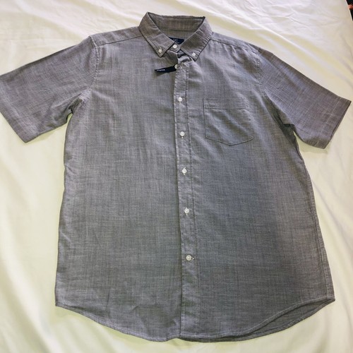 Mens casual shirts short sleeve/Size M(38-40) Color Gray / Causal Wear