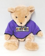 Animal Alley 15" Plush Stuffed Bear Time Square New York Purple Toy's R Us 2001