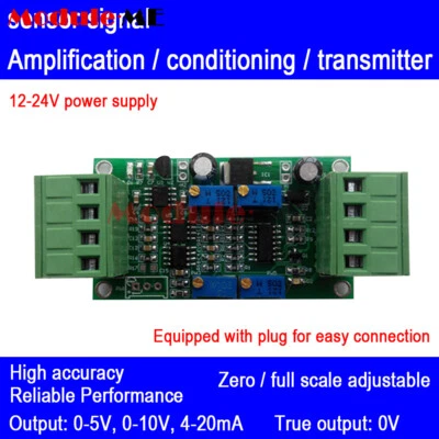 MARKENLOS DC 0-5V 0-10V 4-20mA Load Cell Sensor Transmitter Signal Amplifier Module