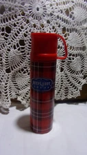 AUSTIN'S ORIGINAL DEEP EDDY VODKA THERMOS RED PLAID