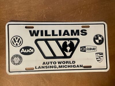 Williams Auto World Lansing Michigan License Plate Booster Aluminum