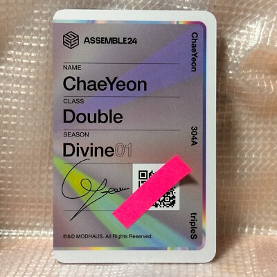 Chae Yeon Photocard 304A TripleS Assemble 24 Double Class Objekt