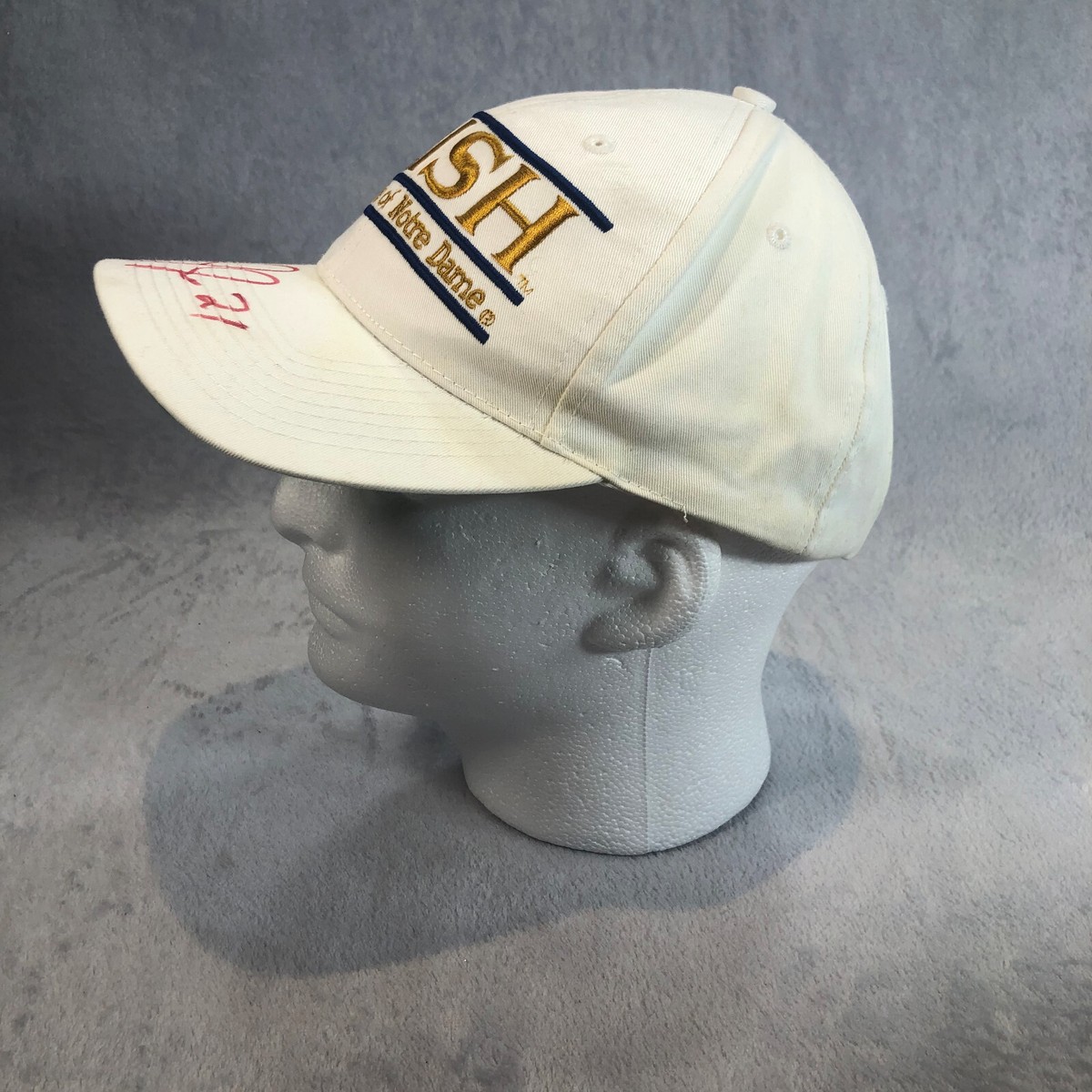 VTG 90's The Game Notre Dame Fighting Irish Snapback White