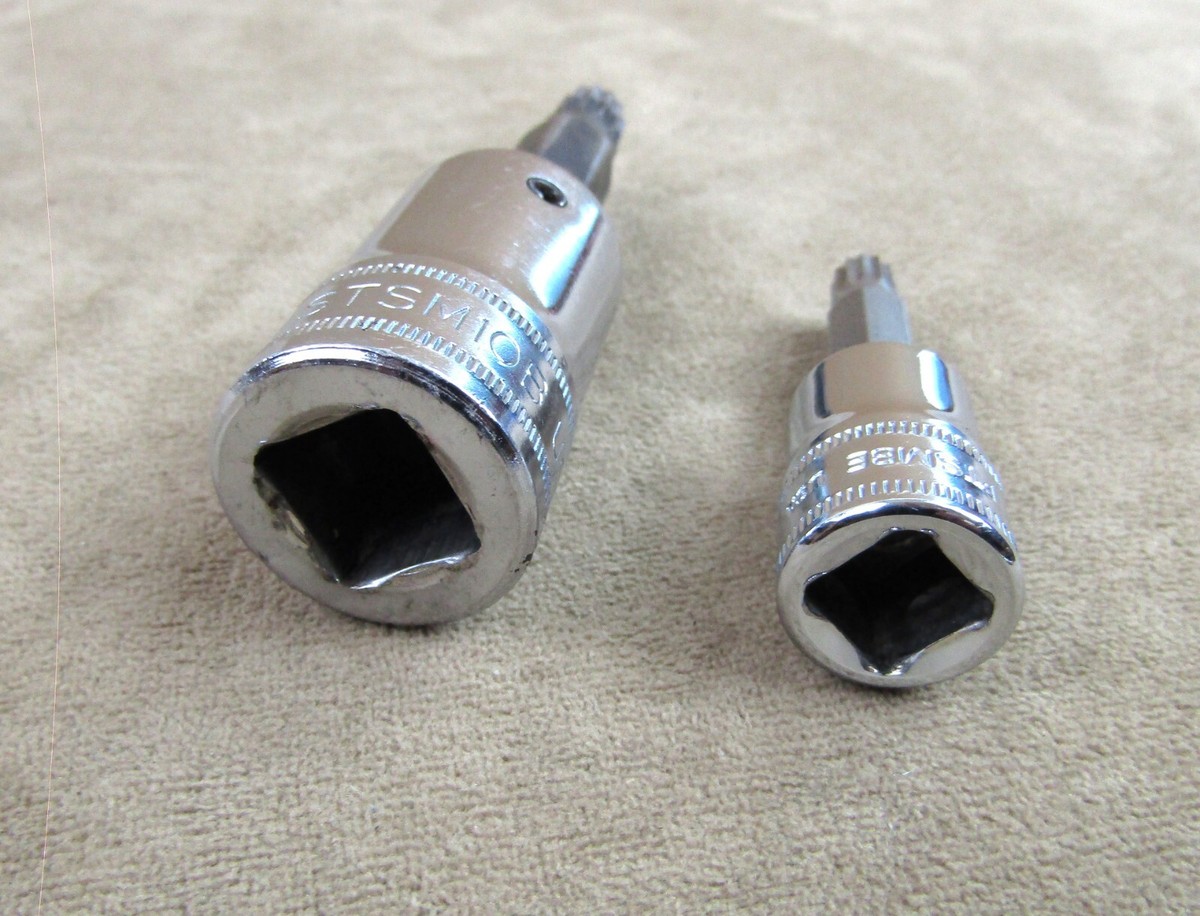 SNAP ON NO.FTSM8E & STSM10B METRIC TRIPLE SQUARE 8MM & 10MM SPLINE