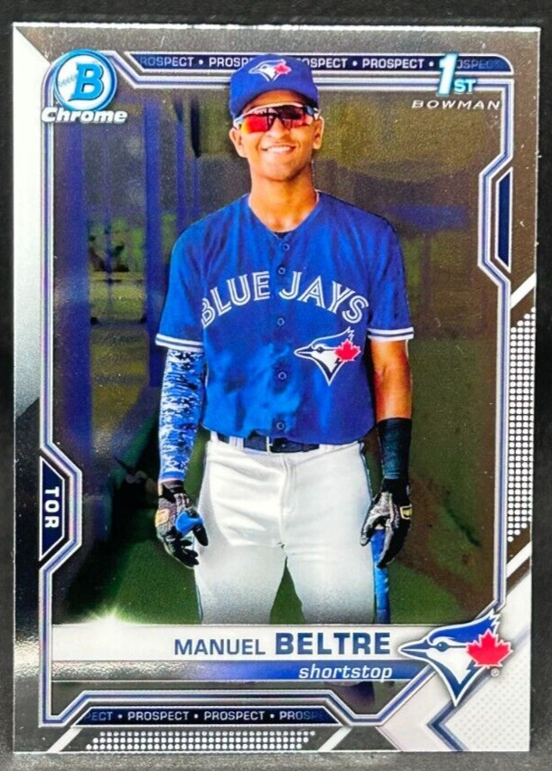 2021 Bowman Chrome BCP-244 Manuel Beltre 1st Bowman