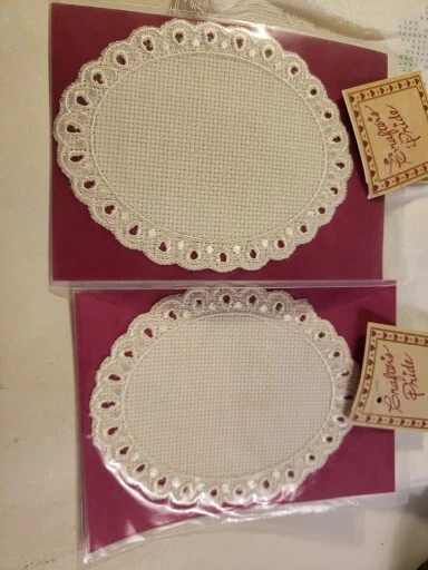 Toalla de mano vintage Janlynn Borderline a punto de cruz lote de 6 fresas Foto 4 de 4