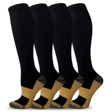 Copper Compression Socks 20-30mmHg Women & Men - Best for Running,Sports,Hiking