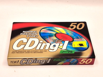 TDK CDing-I  50   Blank Audio Cassette Tape (Sealed) NEW