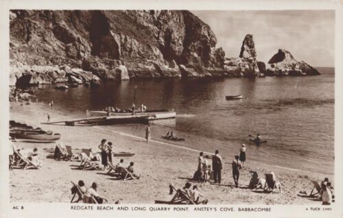 8 x TORQUAY Postcards 1905 ANTIQUE Vintage 2 x RPPC Bathing Machines DEVON Y51 - Picture 1 of 16