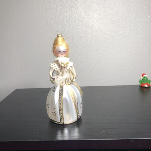 VINTAGE SOFFIERIA DE CARLINI ELEGANT LADIES ORNAMENT ITALY BLOWN GLASS 5 1/2"H - Picture 2 of 14