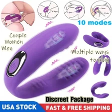 Vibrator Bullet G-Spot Dildo Clit Massager Rechargeable Sex Toy for Women Couple