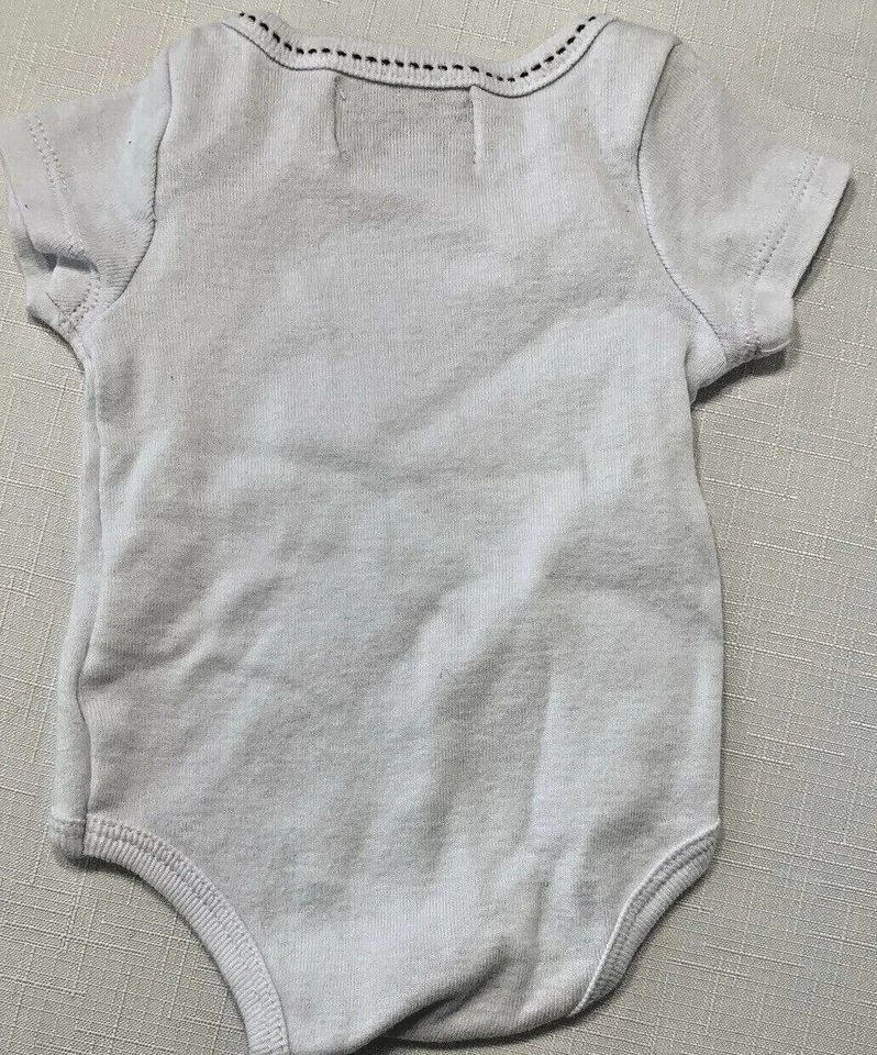 Body de fútbol americano Mud Pie Baby Boys 0-3 meses blanco Future Quarterback Foto 2 de 4