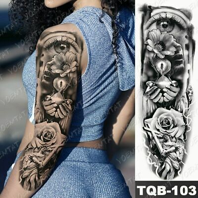 Realistic Full Arm Tattoo Sleeve For Men And Women Warrior, Lion, Tiger,  Flower, Black Totem Temporary Arm Tattoo Sticker Maori From Yoochoice,  $0.83 | DHgate.Com