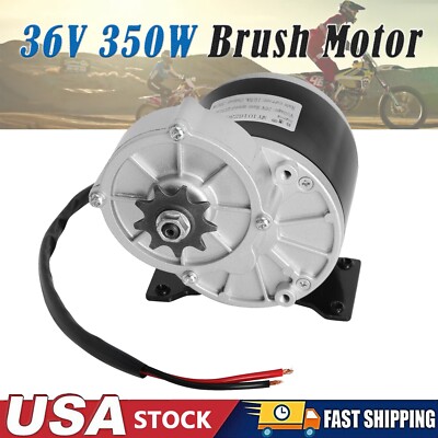 High Quality 36V 350W DC Brush Motor For Bicycle E-Bike Scooter ATV Quad Go Kart