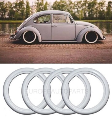 ATLAS 15'' RIM WHITE WALL PORTAWALL TIRE RUBBER RING 4PCS VW