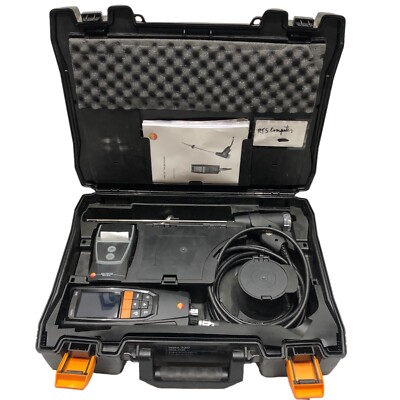 Testo 320 Flue Gas Analyzer 0632-3220 With Probe Charger & Printer UNTESTED