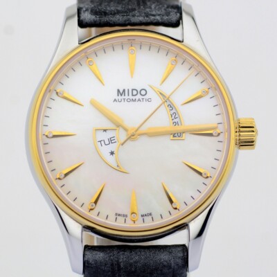 Mido / Belluna Mother of Pearl Day - Date Automatic