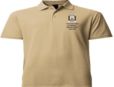 US ROUTE 66 *JERICHO-TEXAS* EMBROIDERED POLO SHIRT/SWEAT/JACKET.