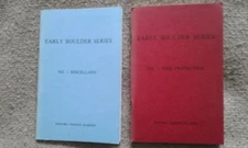 Early Boulder Series by Sanford Gladden -  5 booklet lot
