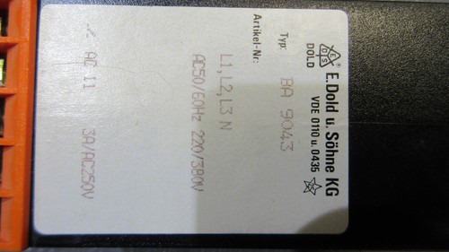 E. DOLD & SÖHNE UNTERSPANNUNGSRELAIS BA9043 BUNDLE - Bild 4 von 4