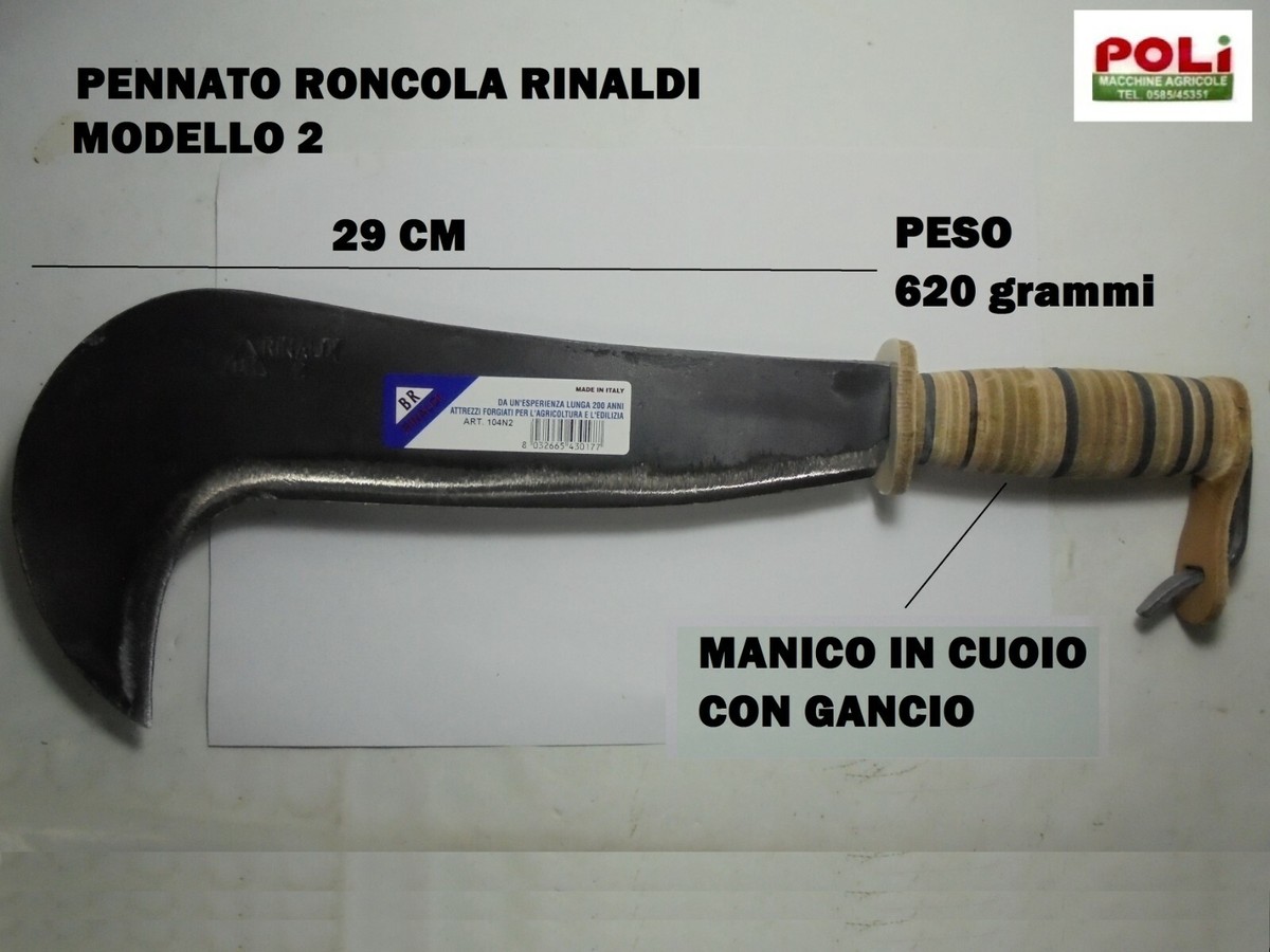 Roncola 'Valcamonica' Rinaldi - Art. 111 Con Manico In Resina - Foto 7