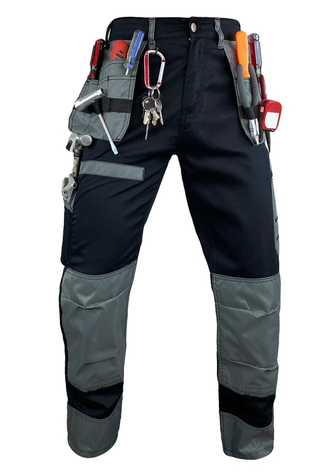 Heavy Duty Mens Cargo Work Pants Tactical Utility Trouser